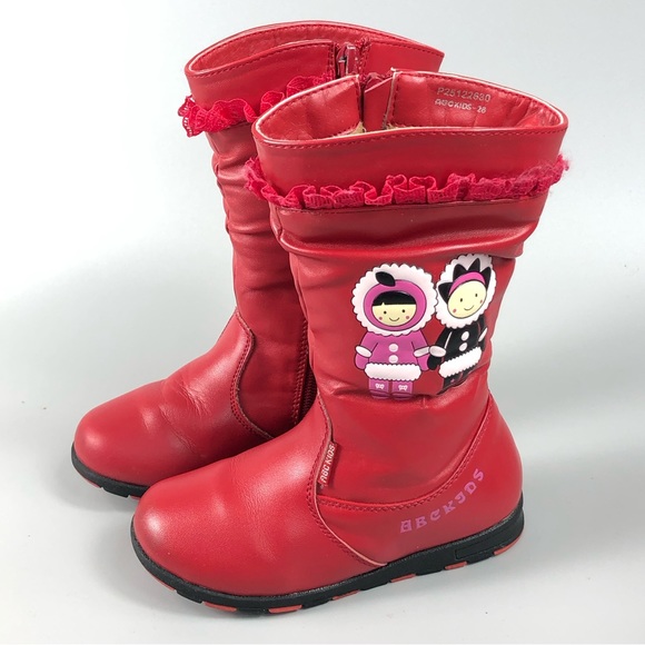 ABC Kids Red Winter Boots - Picture 4 of 8